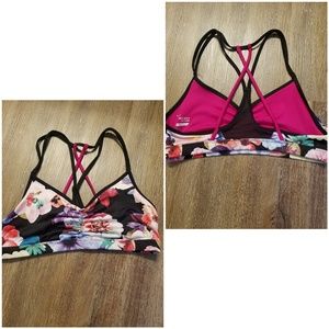 Old navy floral active bra